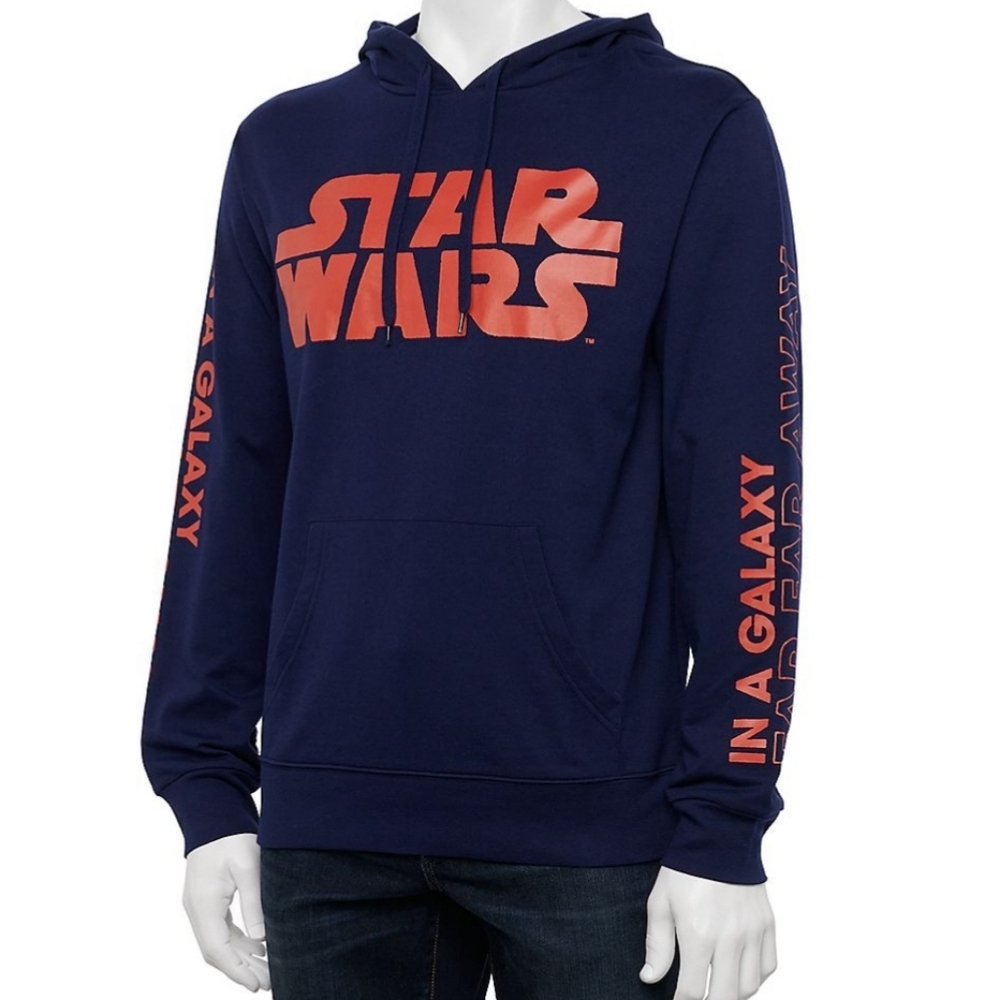 NWT - Star Wars Classic Hoodie - Blue/Red - Size Large